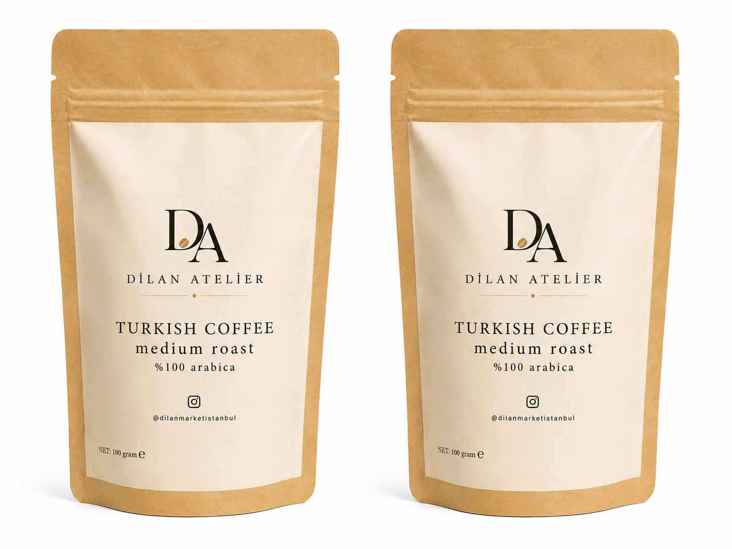 Turkish coffee medium roast 2 packs %100 Arabica