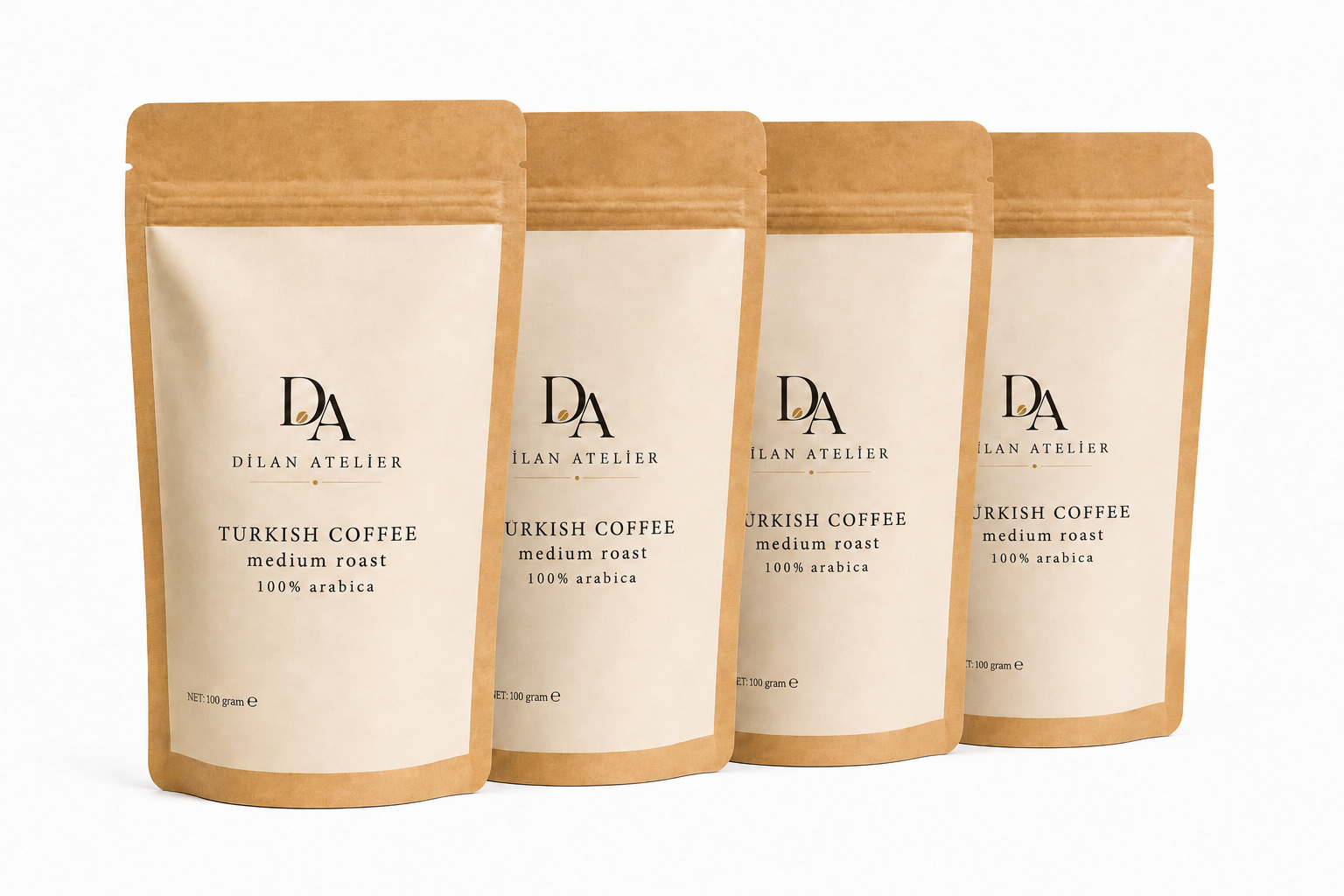 Turkish coffee medium roast 4 packs %100 Arabica