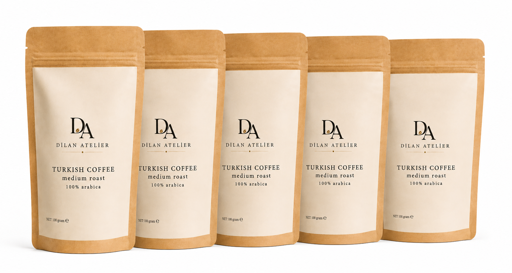 Turkish coffee medium roast 5 packs %100 Arabica