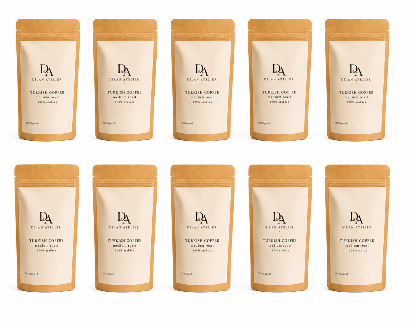 Turkish coffee medium roast 10 packs %100 Arabica