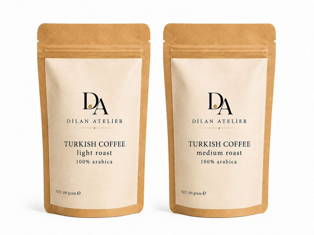 Turkish coffee medium & light roast set 2 packs