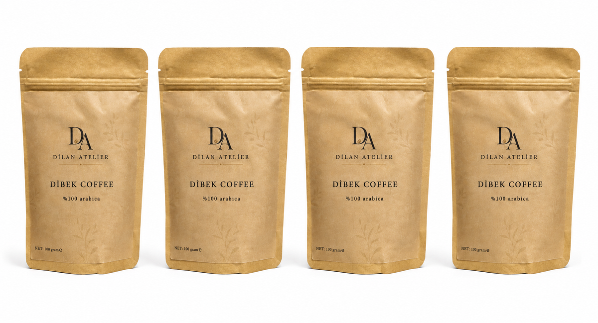 Turkish Dibek coffee 4 packs set %100 Arabica