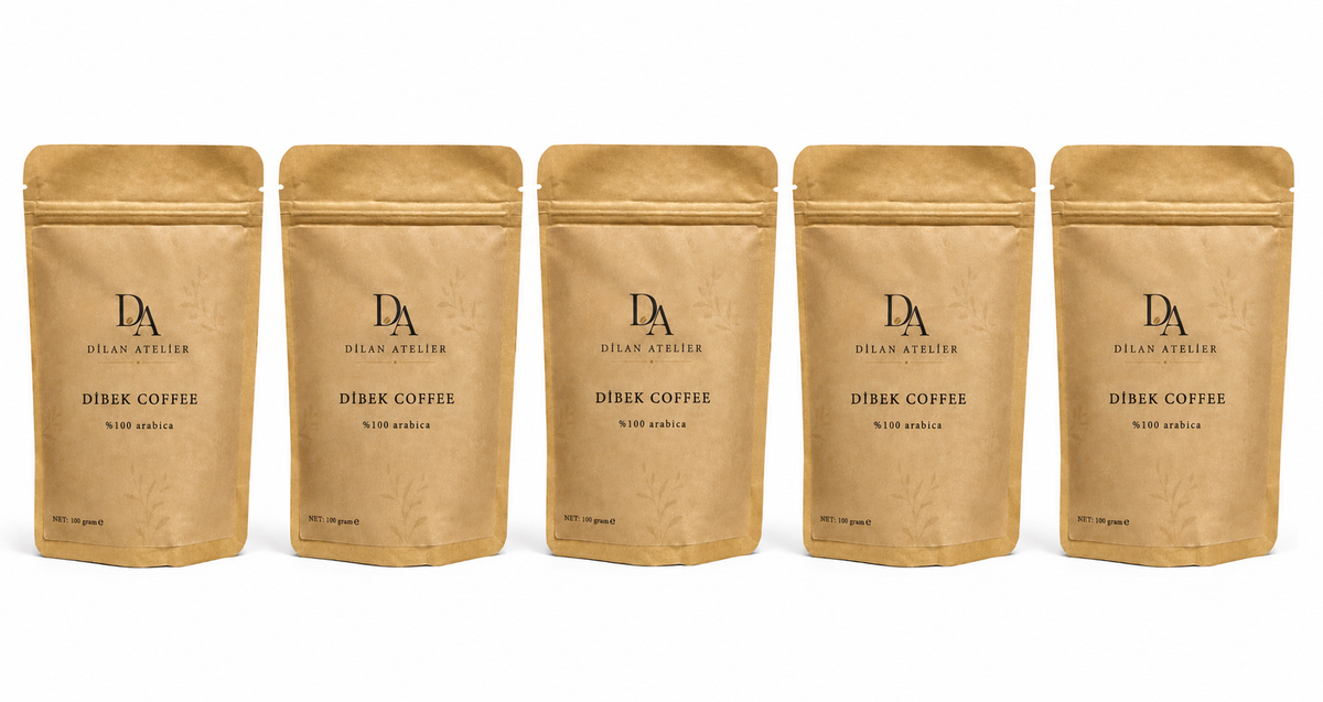 Turkish Dibek coffee 5 packs set %100 Arabica
