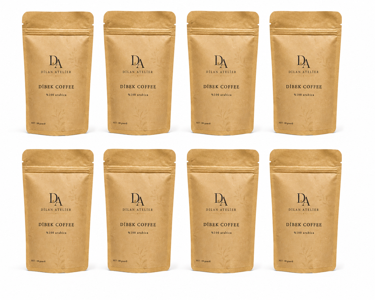 Turkish Dibek coffee set 8 packs %100 Arabica