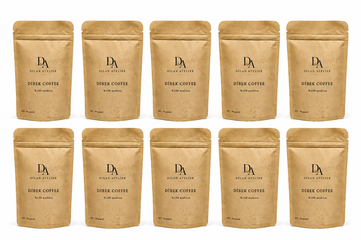 Turkish Dibek coffee set 10 packs %100 Arabica
