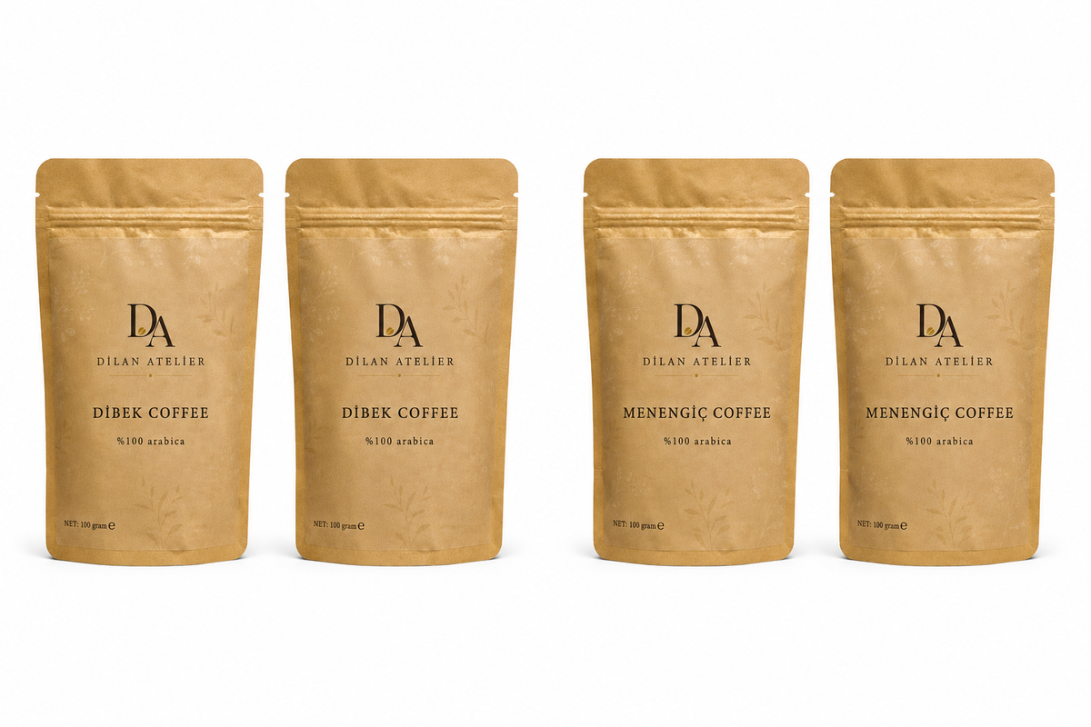 Turkish specialties Dibek & Menengiç coffee set 4 packs